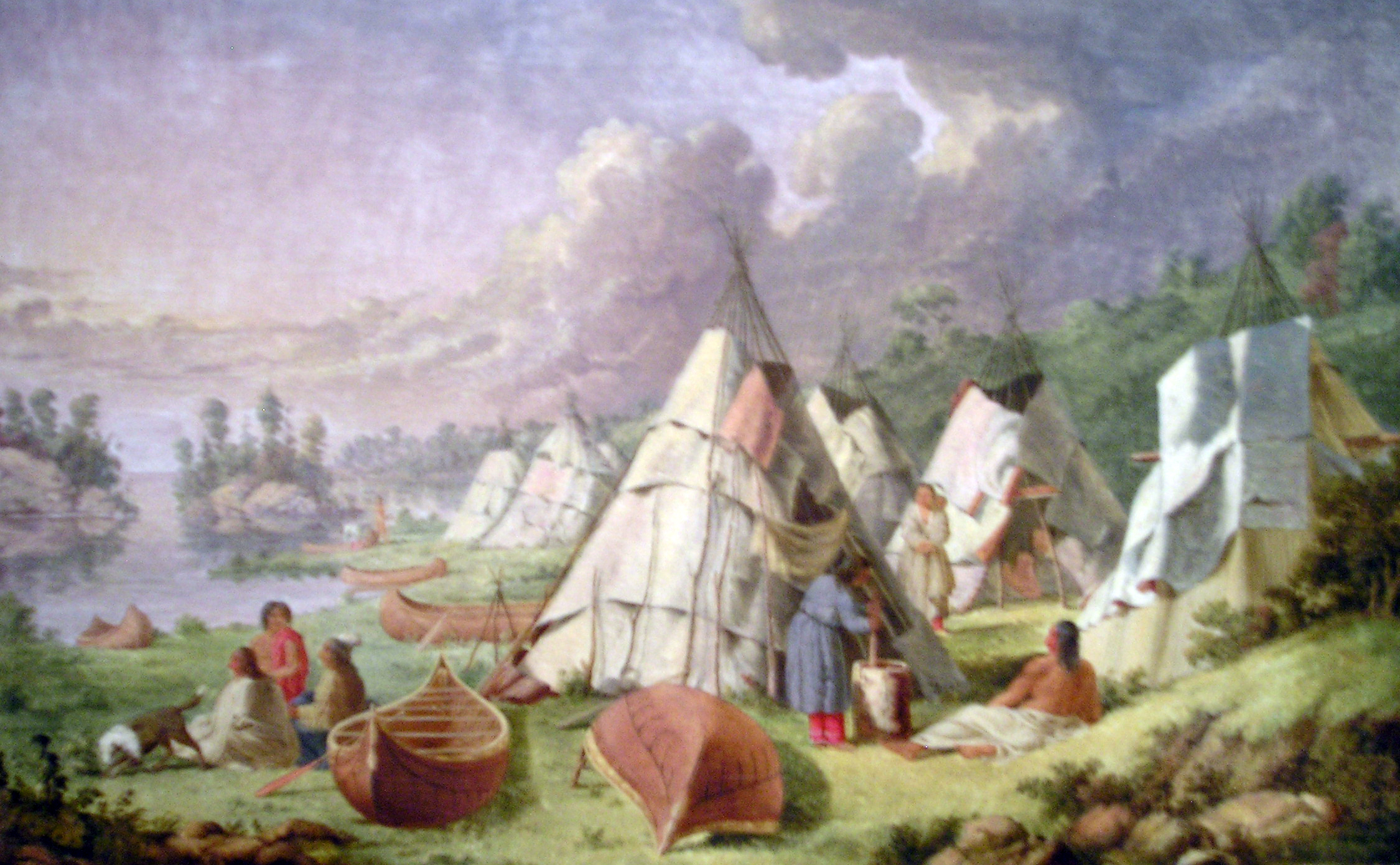 Ojibwa Camp on the Shores of Georgian Bay