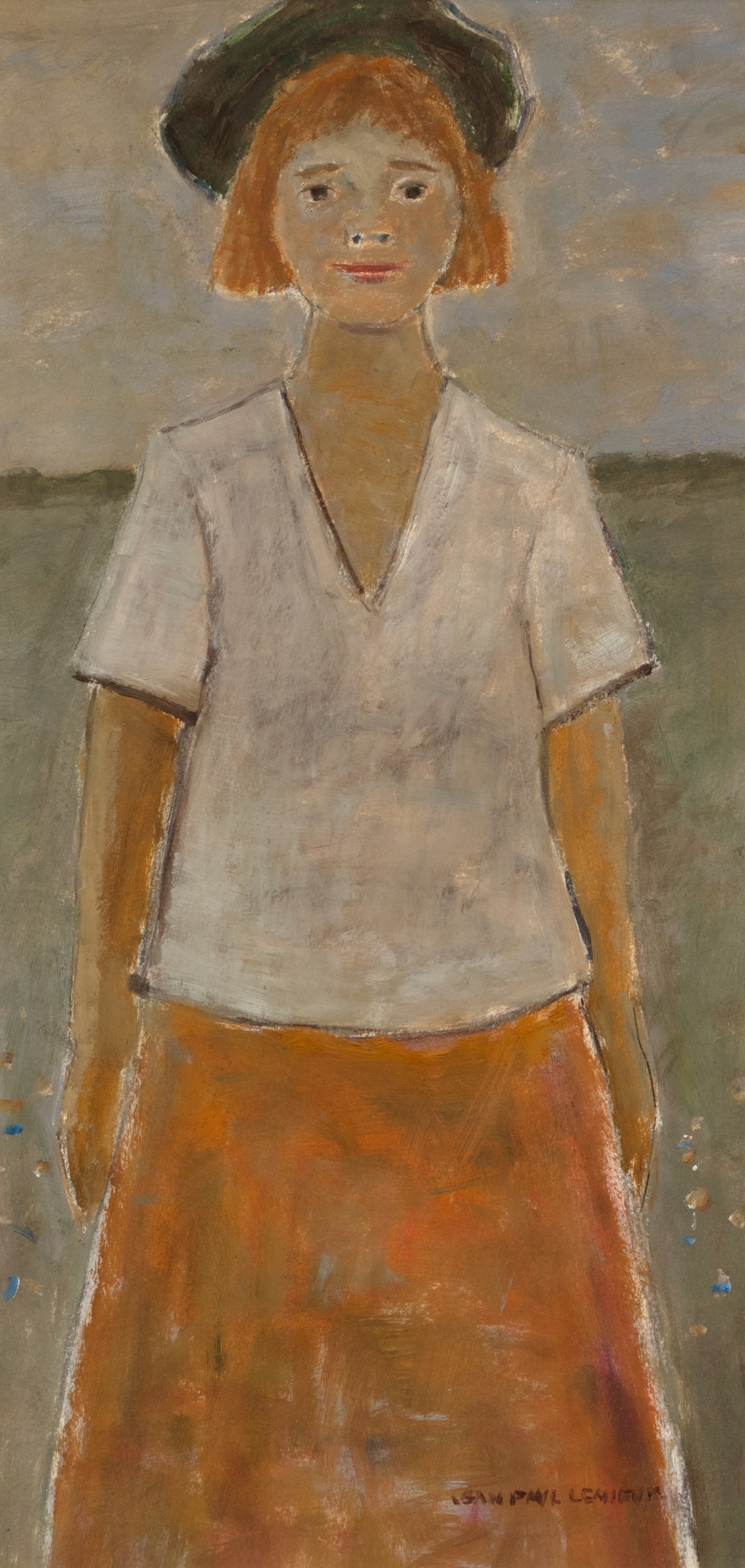 Jean-Paul Lemieux, Jeune fille dans un champ n.d.