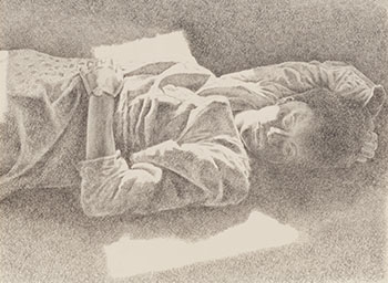 Barbara Lying on the Floor