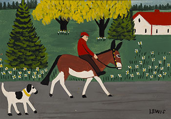 Man with Horse and Dog
