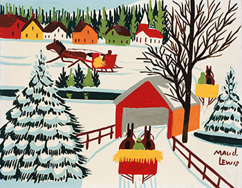 Covered Bridge in Winter