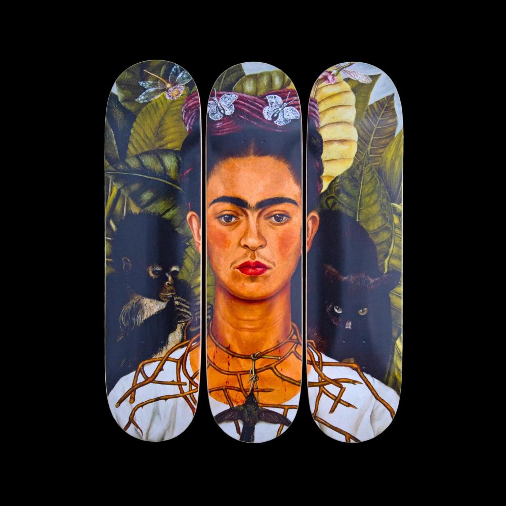 Frida KAHLO Self-Portrait with Thorn Necklace and Hummingbird