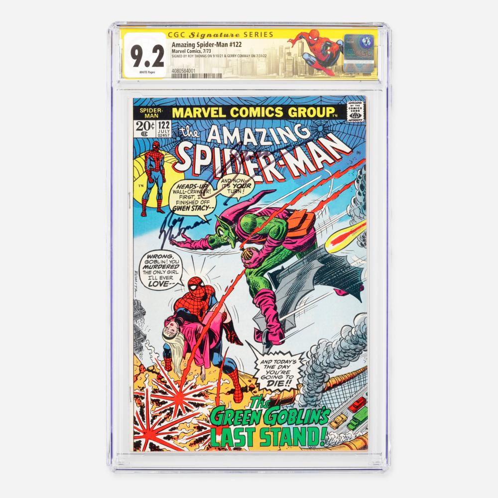 Marvel Comics Amazing Spider-Man #122 CGC 9.2 Signature Series Gerry Conway and Roy Thomas