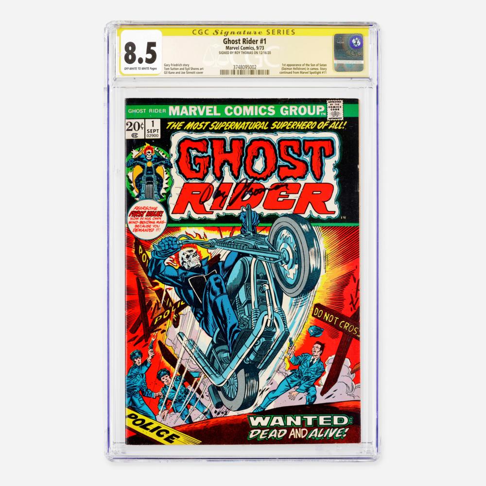 Marvel Comics Ghost Rider #1 CGC 8.5 Signature Series Roy Thomas
