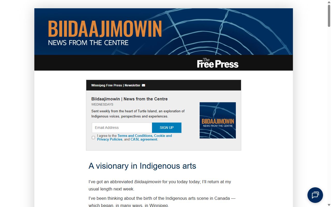 A visionary in Indigenous arts